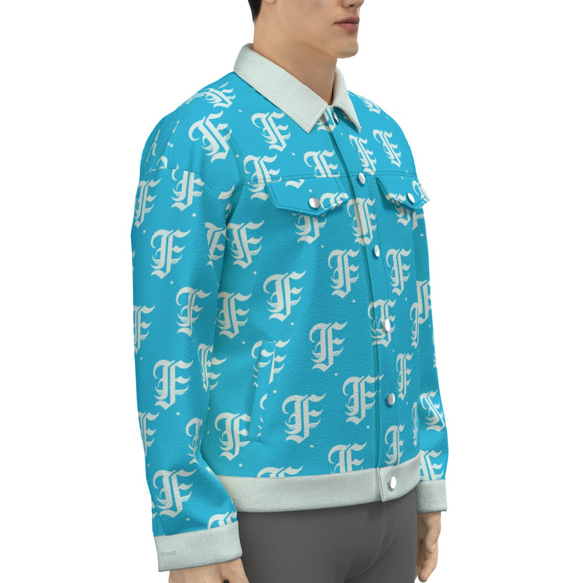 FFBabyBlu Trucker Jacket | 245GSM Cotton