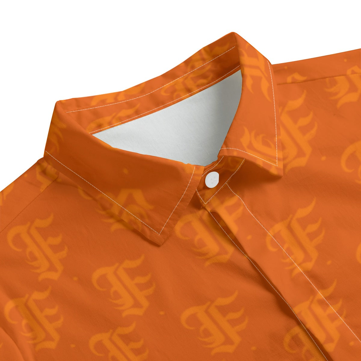 FFOrange Button-Up |115GSM Cotton poplin