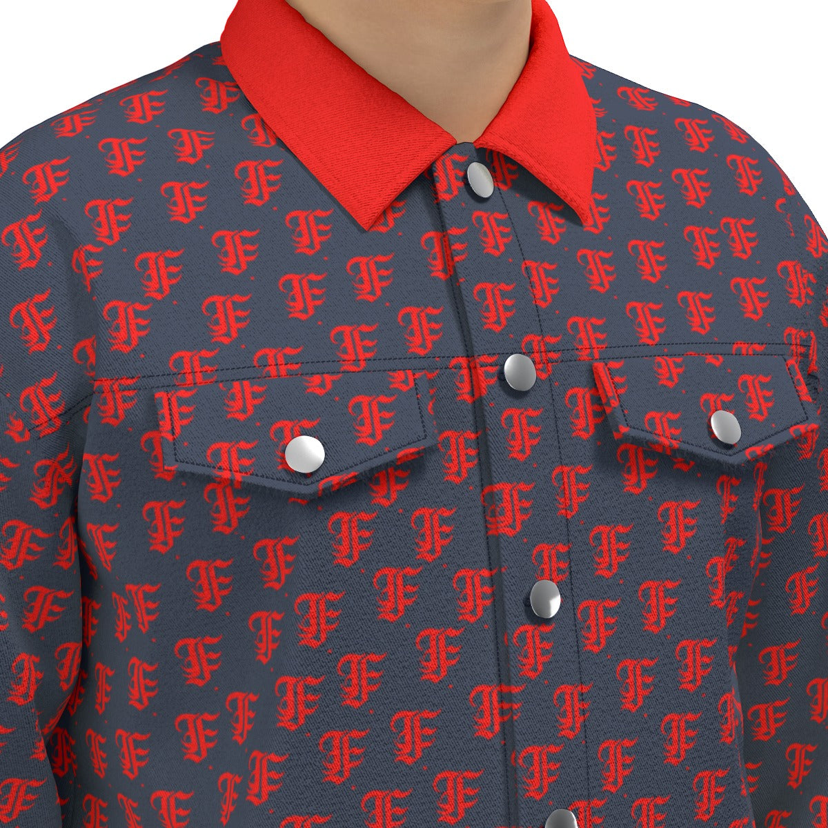 FFNavyBlu Trucker Jacket | 245GSM Cotton