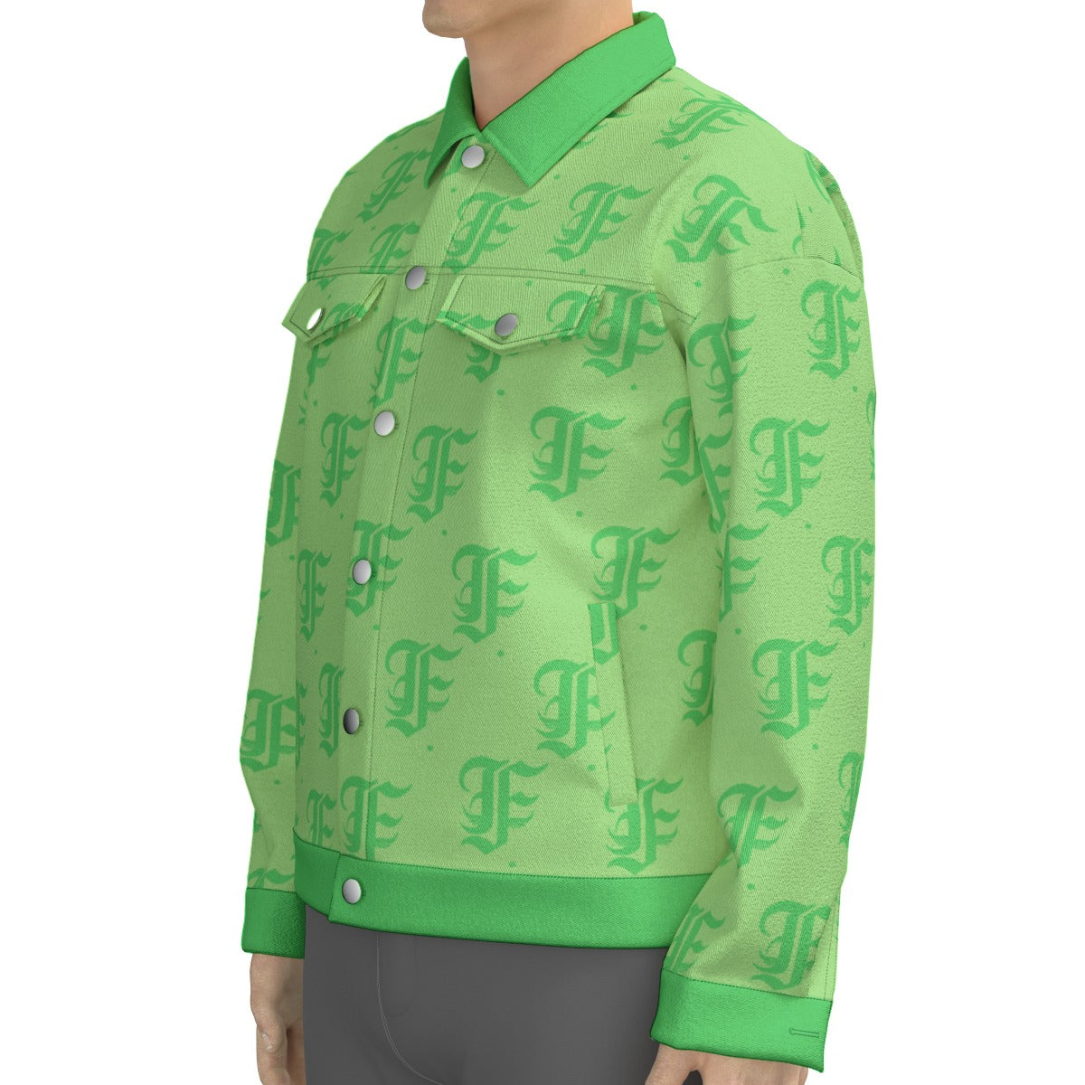 FFMintGreen Trucker Jacket | 245GSM Cotton