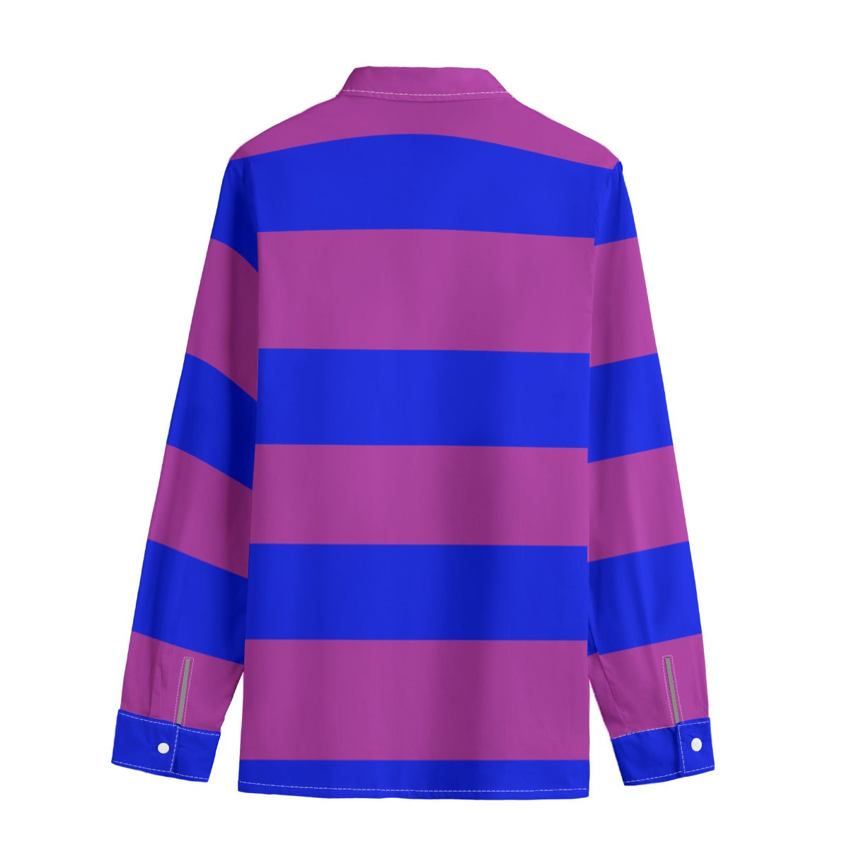 Purple&Blue Striped Button-Up |115GSM Cotton poplin