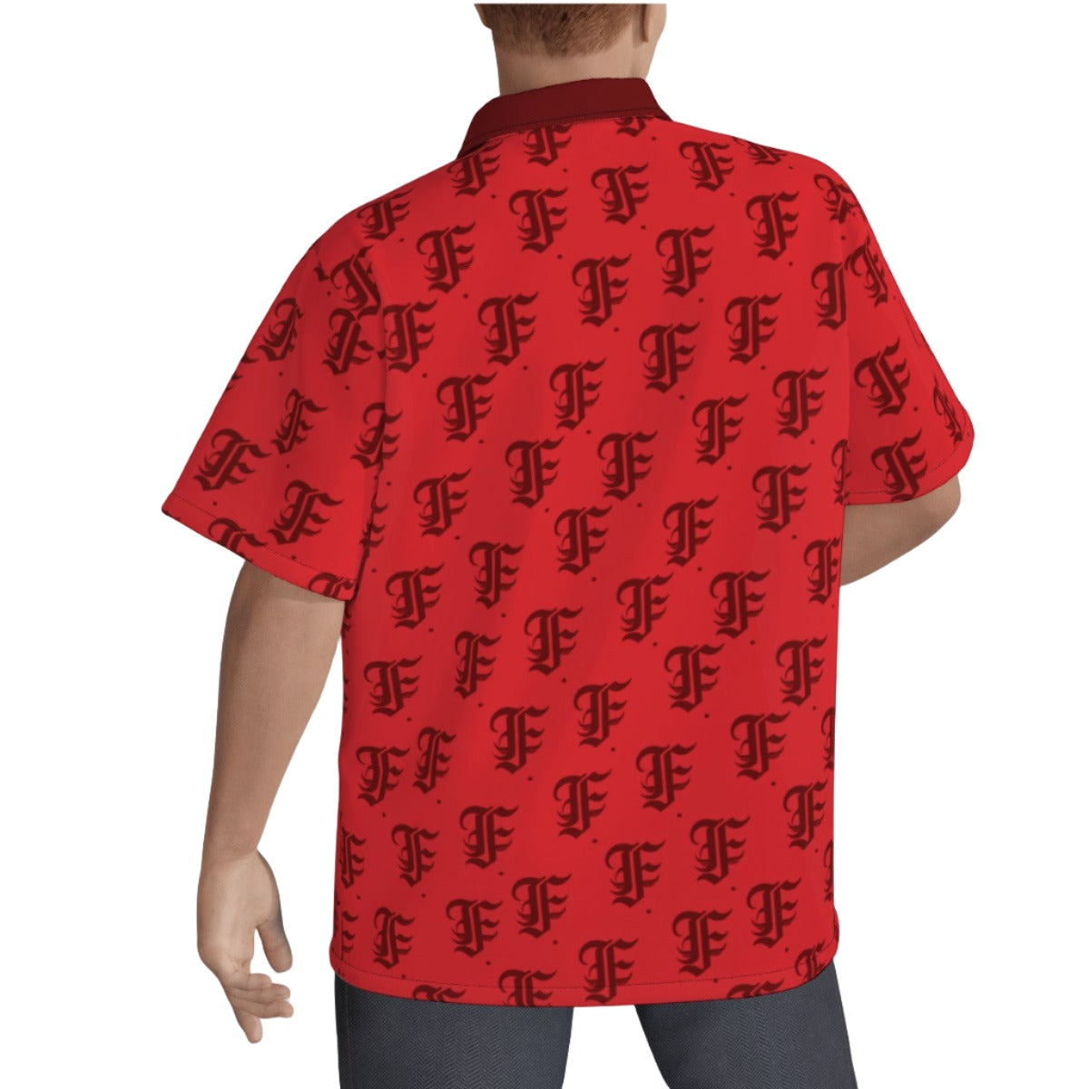 FFRed Hawaiian Shirt |115GSM Cotton poplin
