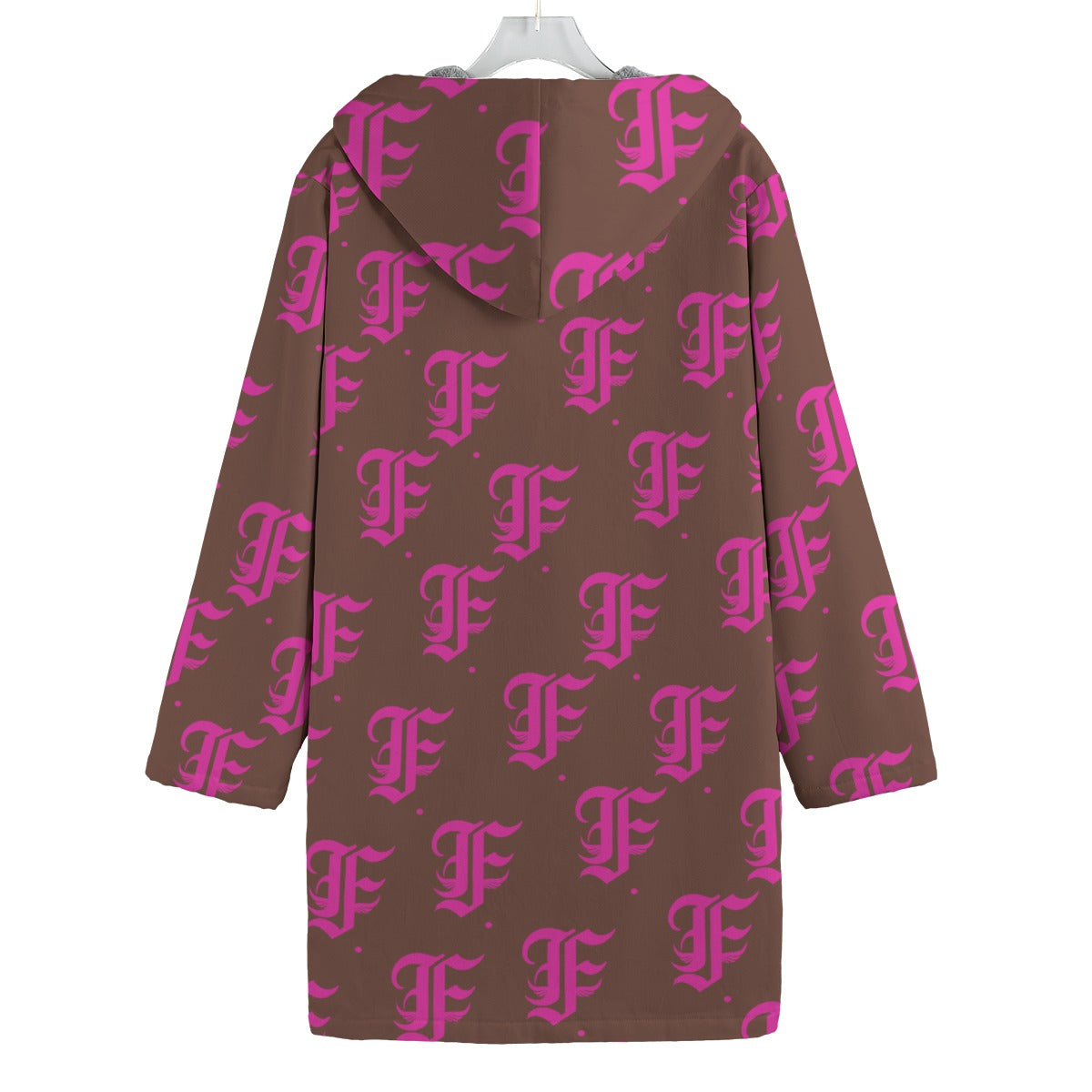 FFBrown&Pink | Fleece Canvas Coat