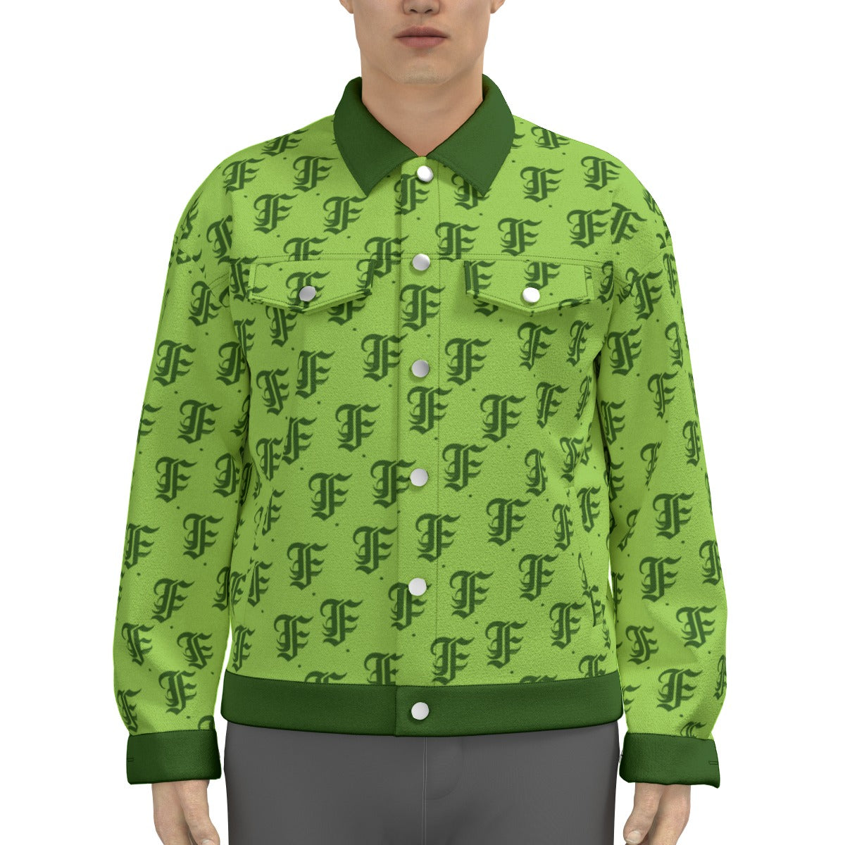 FFGreen Trucker Jacket | 245GSM Cotton