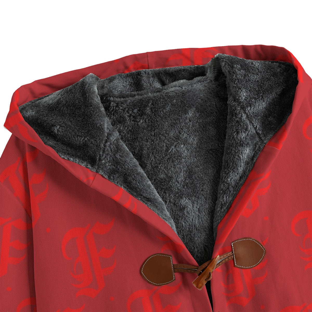 FFDarkCherry | Fleece Canvas Coat