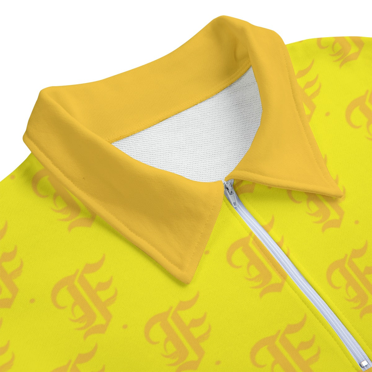 FFYellow Heavyweight Zip-Up Polo | 310GSM Cotton