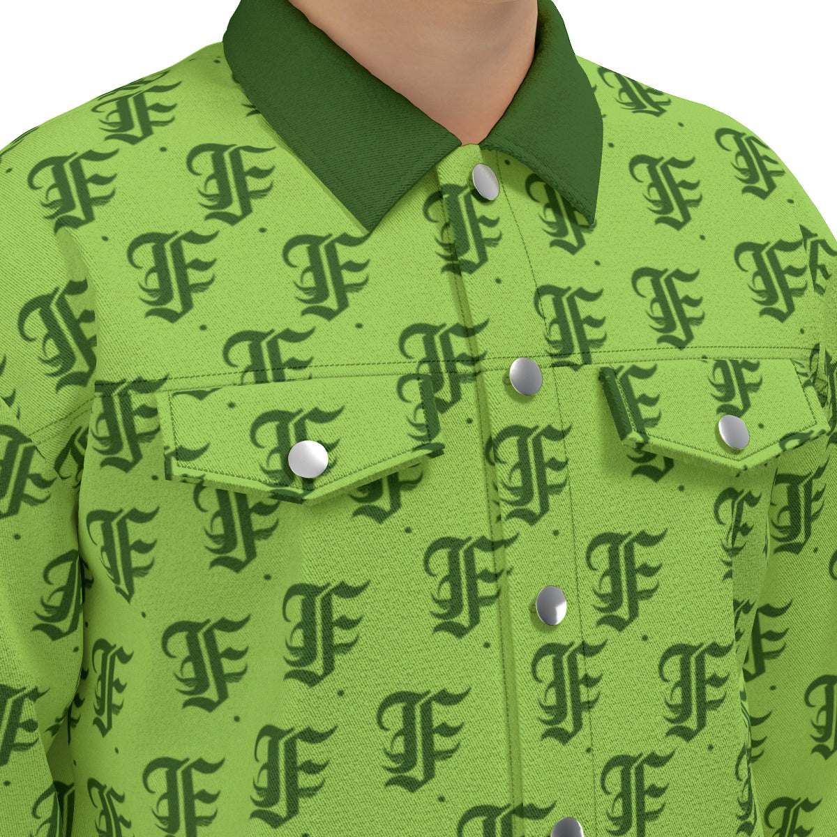 FFGreen Trucker Jacket | 245GSM Cotton