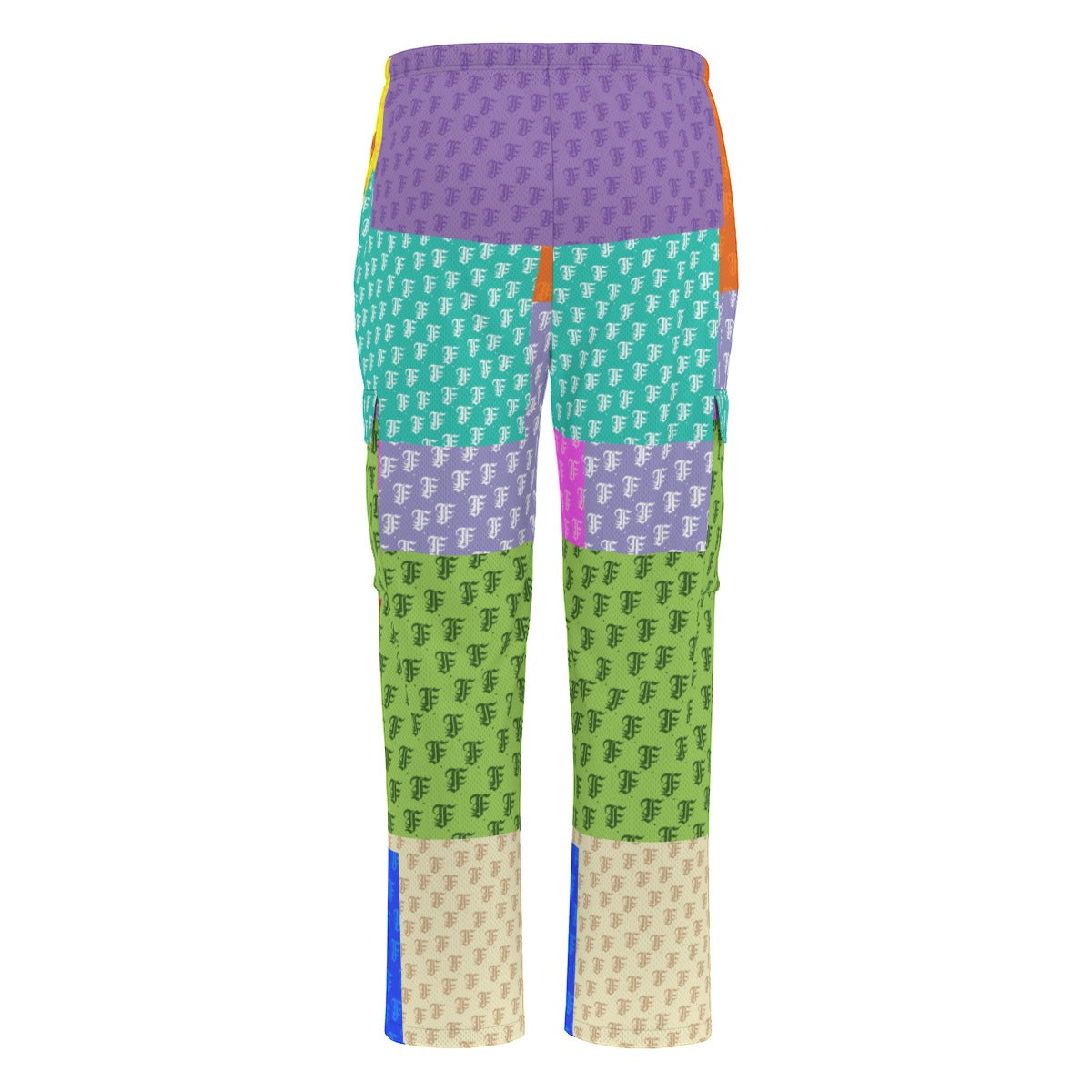 Pastel Patchwork | Track Cargo Pants