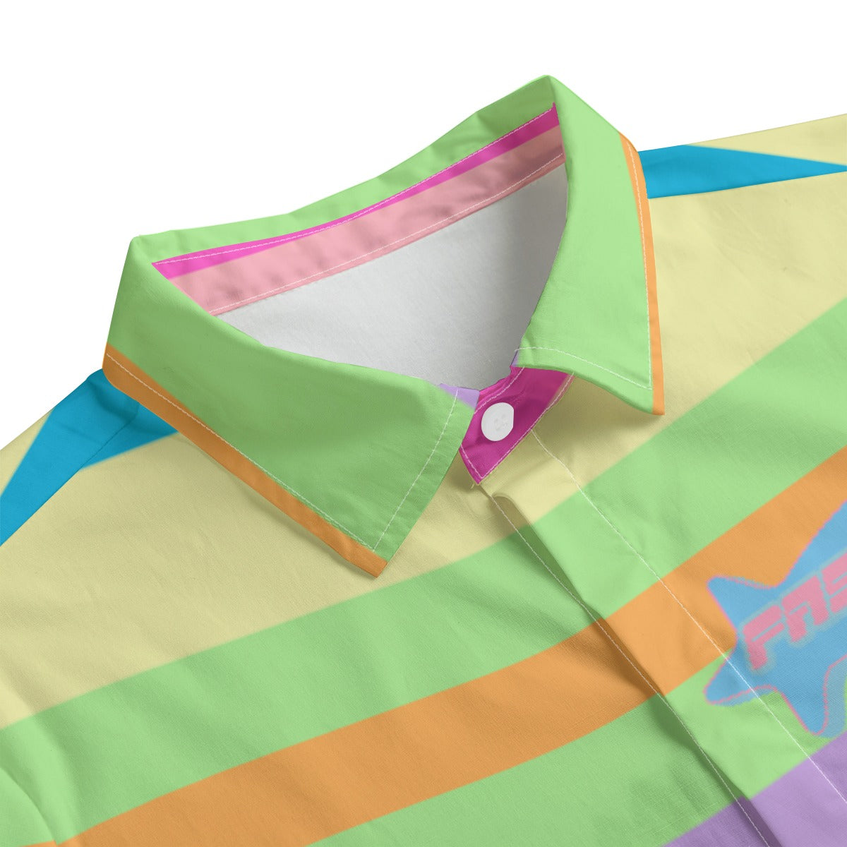 Pastel Striped Button-Up |115GSM Cotton poplin