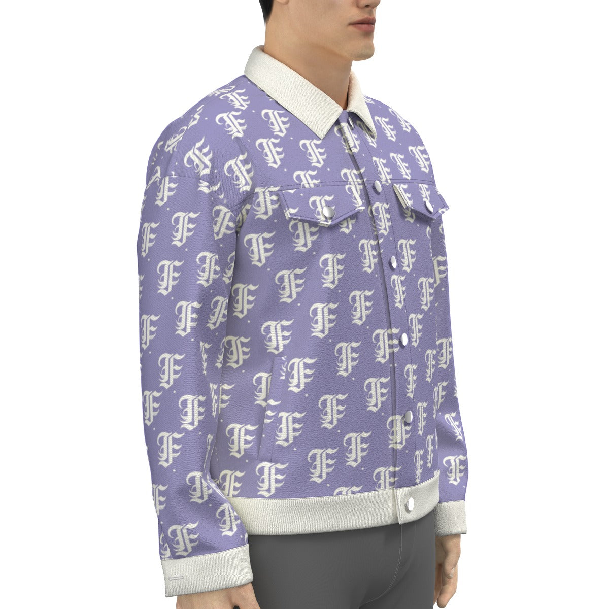 FFLavender Trucker Jacket | 245GSM Cotton