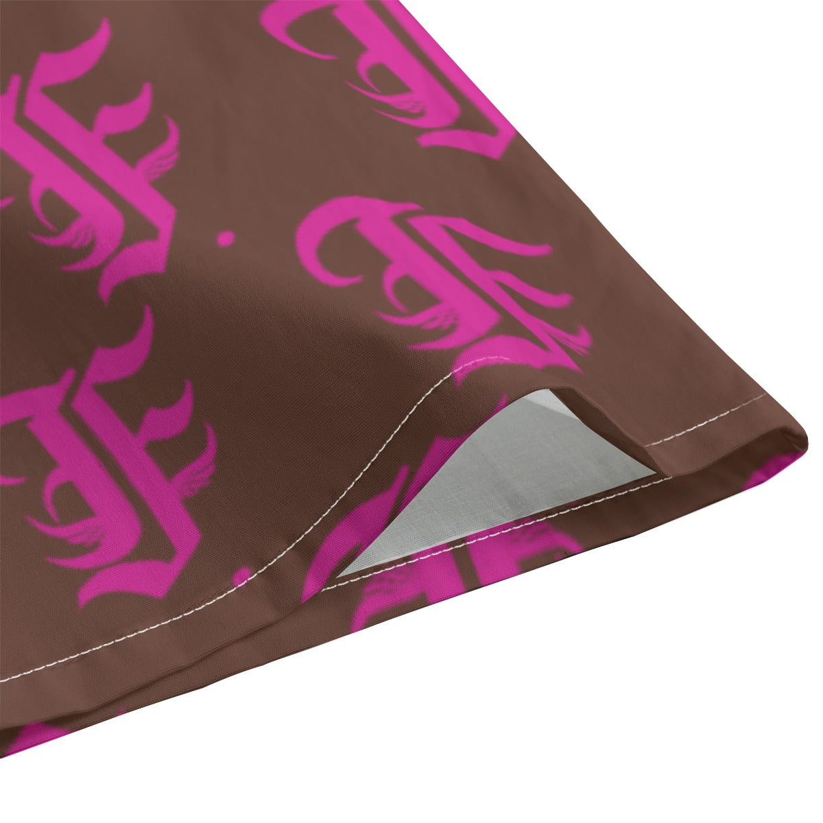 FFBrown&Pink Button-Up |115GSM Cotton poplin