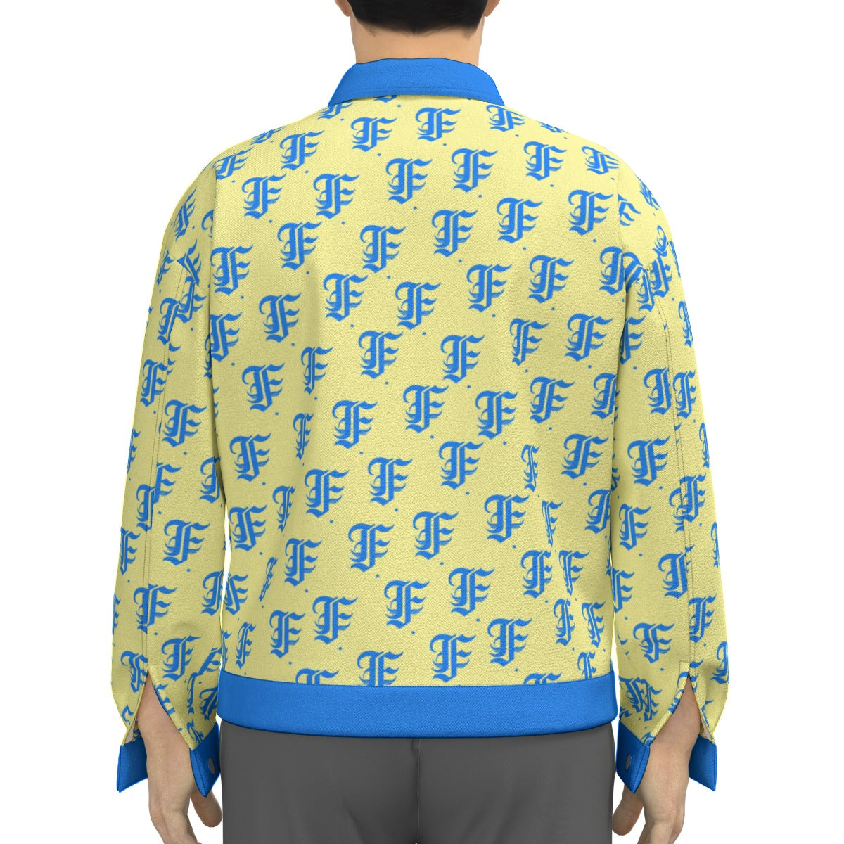 FFCremeBlue Trucker Jacket | 245GSM Cotton