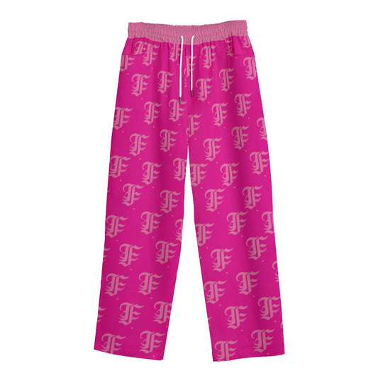 FFHotPink Straight-leg Sweats | 245GSM Cotton