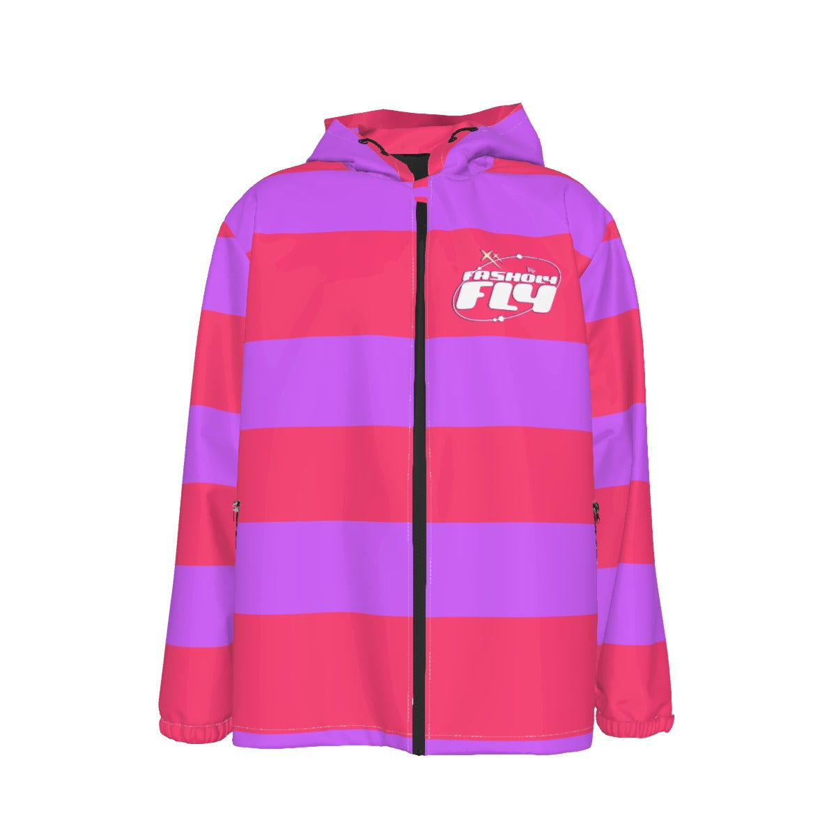 Pink & Purple Striped | Windbreaker