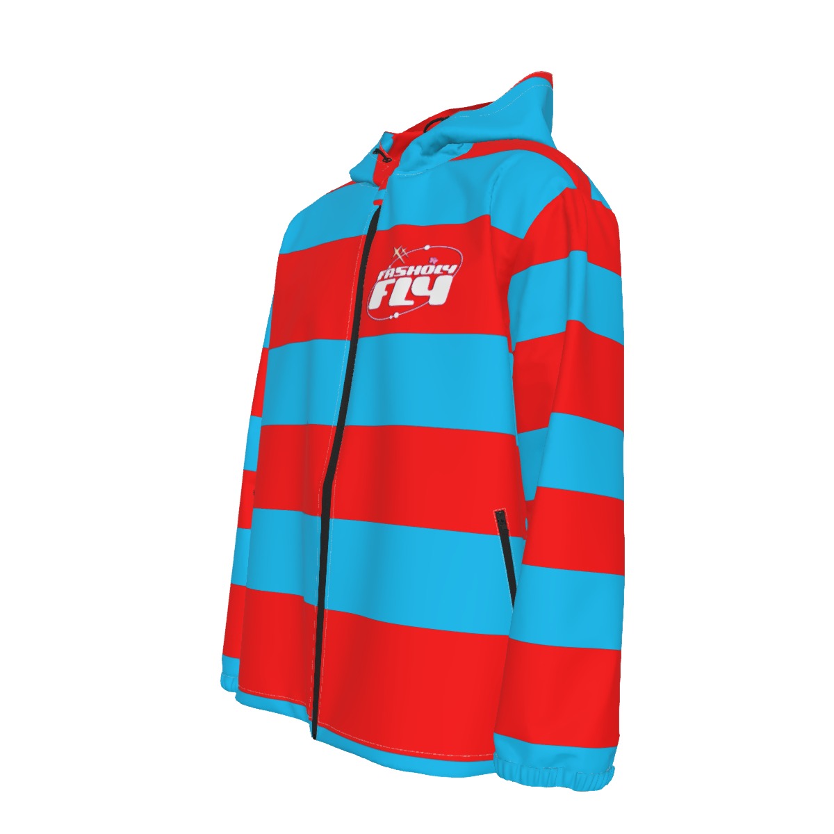 Red & Blue Striped | Windbreaker