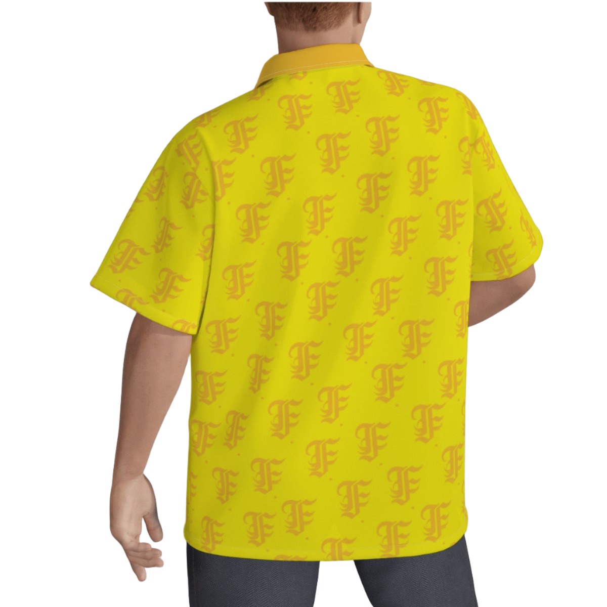FFYellow Hawaiian Shirt |115GSM Cotton poplin