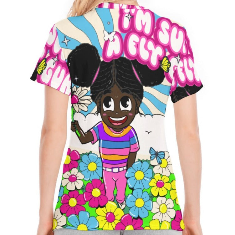FlyGurl AOP Tee | 190GSM Cotton