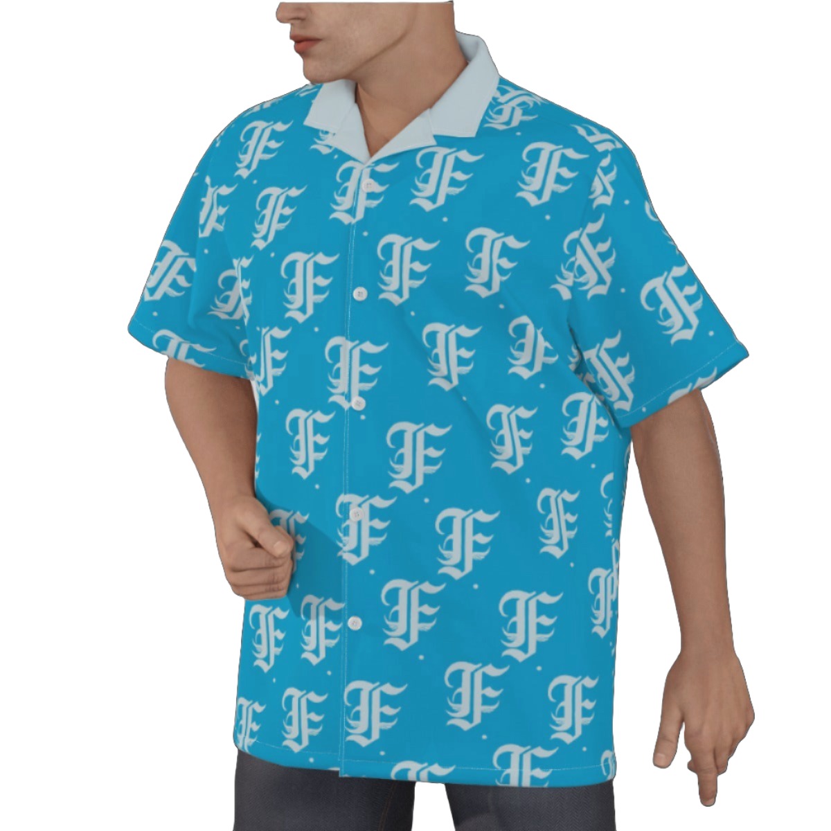 FFBabyBlu Hawaiian Shirt |115GSM Cotton poplin