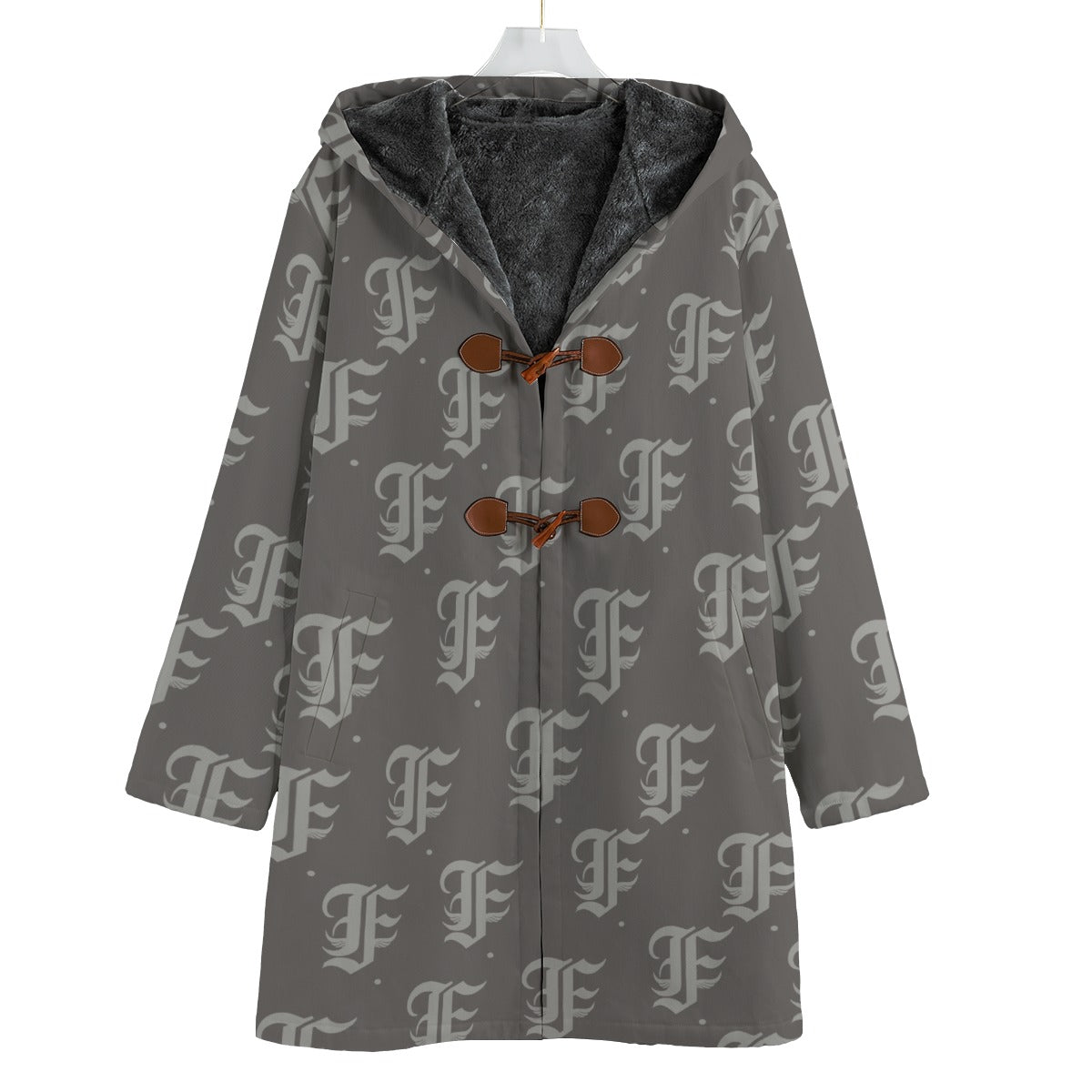 FFGrey | Fleece Canvas Coat