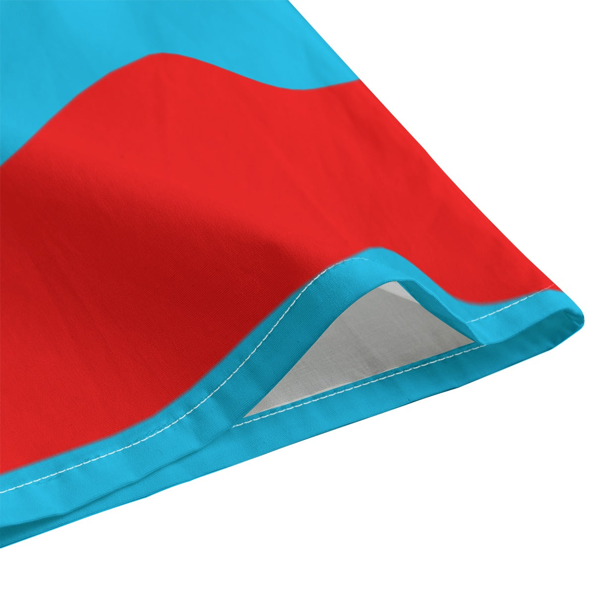 Red&Blue Striped Button-Up |115GSM Cotton poplin