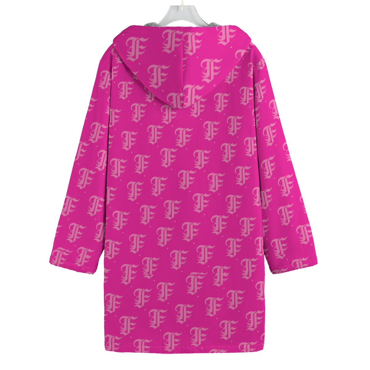 FFHotPink | Fleece Canvas Coat
