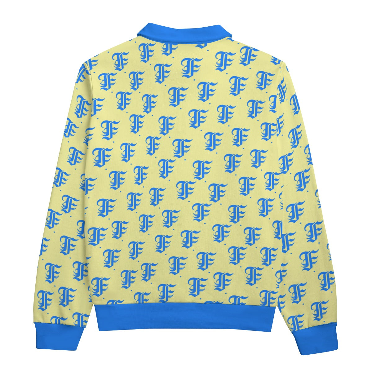 FFCremeBlue Heavyweight Zip-Up Polo | 310GSM Cotton