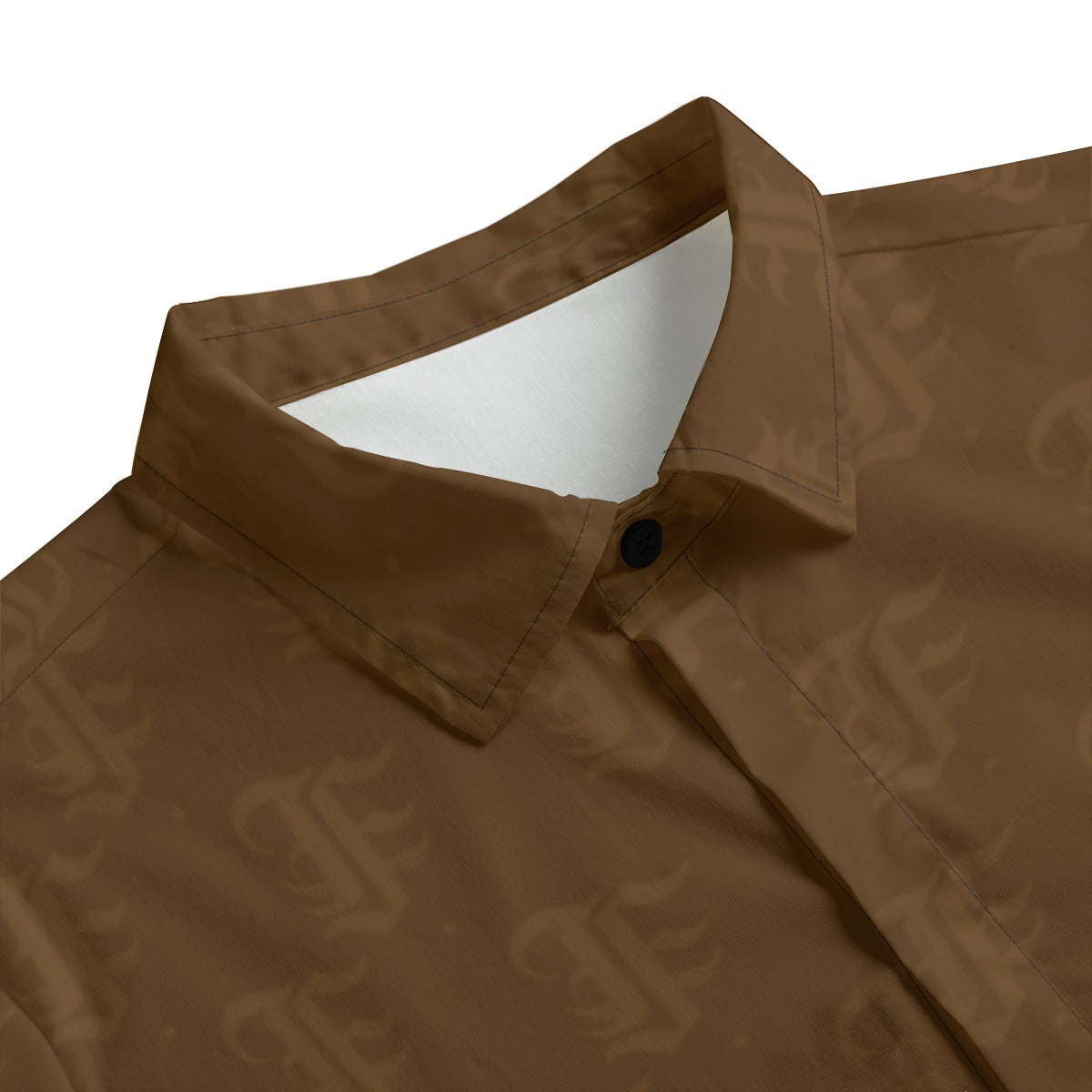 FFBrown Button-Up |115GSM Cotton poplin
