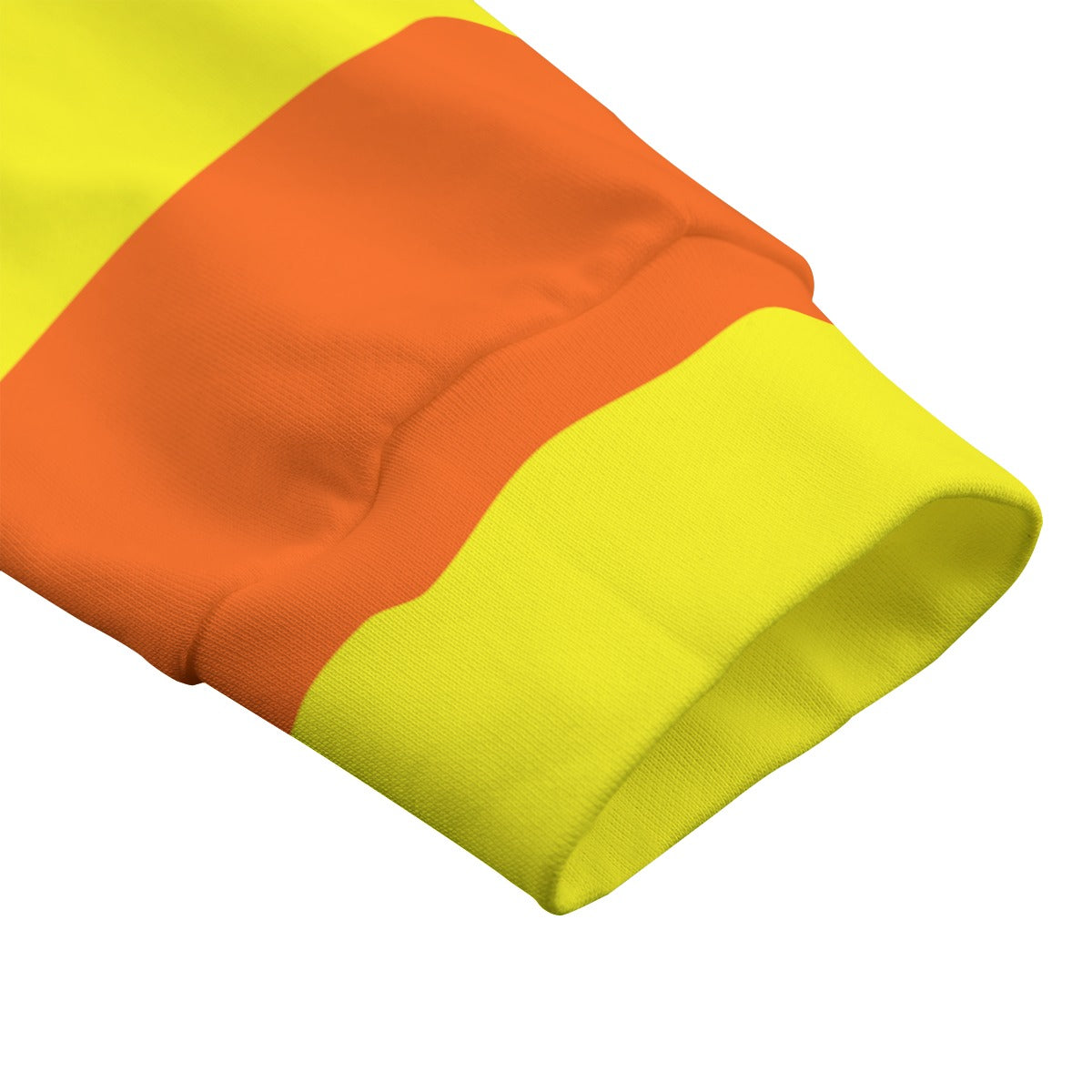 Orange & Yellow Striped Heavyweight Zip-Up Polo | 310GSM Cotton