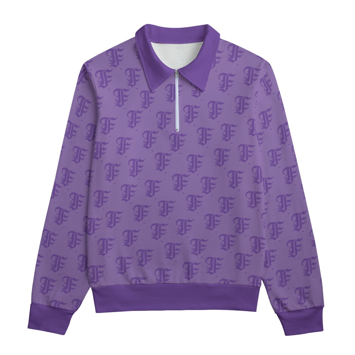 FFPurple Heavyweight Zip-Up Polo | 310GSM Cotton