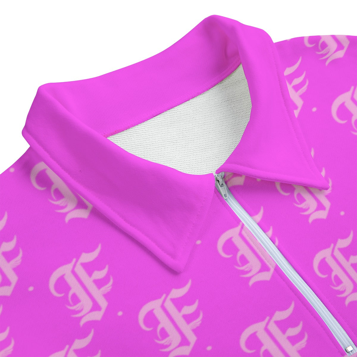 FFPink Heavyweight Zip-Up Polo | 310GSM Cotton