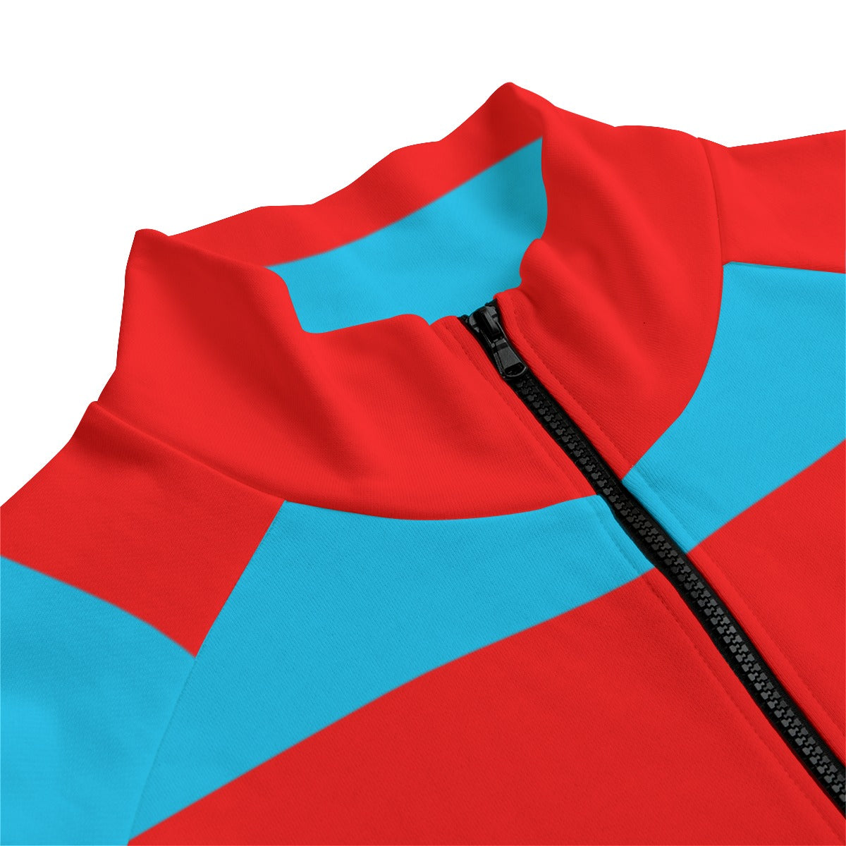Red&Blue Striped Zip-up | 310GSM Cotton
