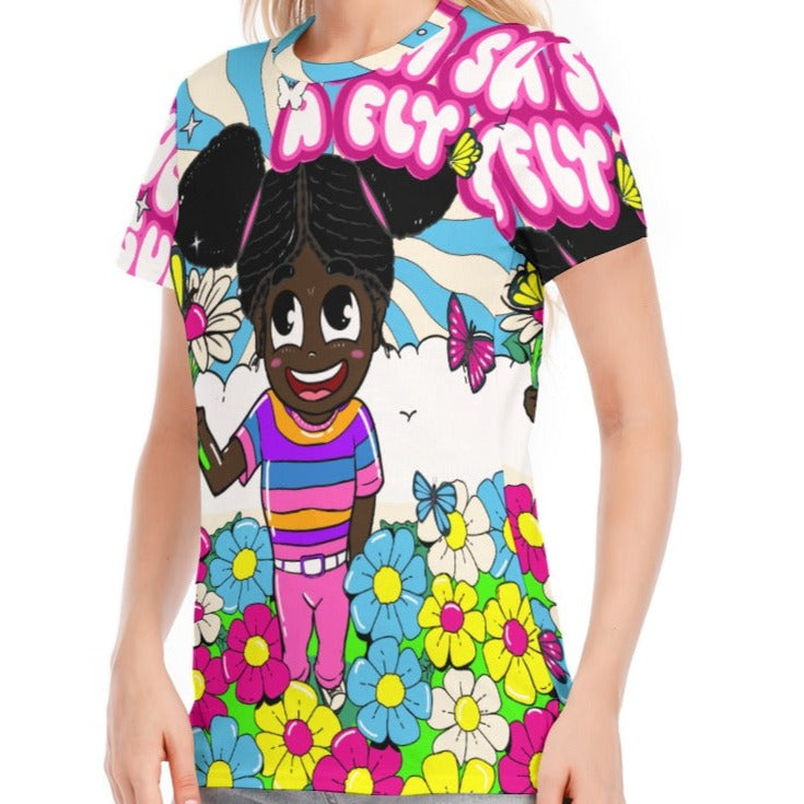 FlyGurl AOP Tee | 190GSM Cotton