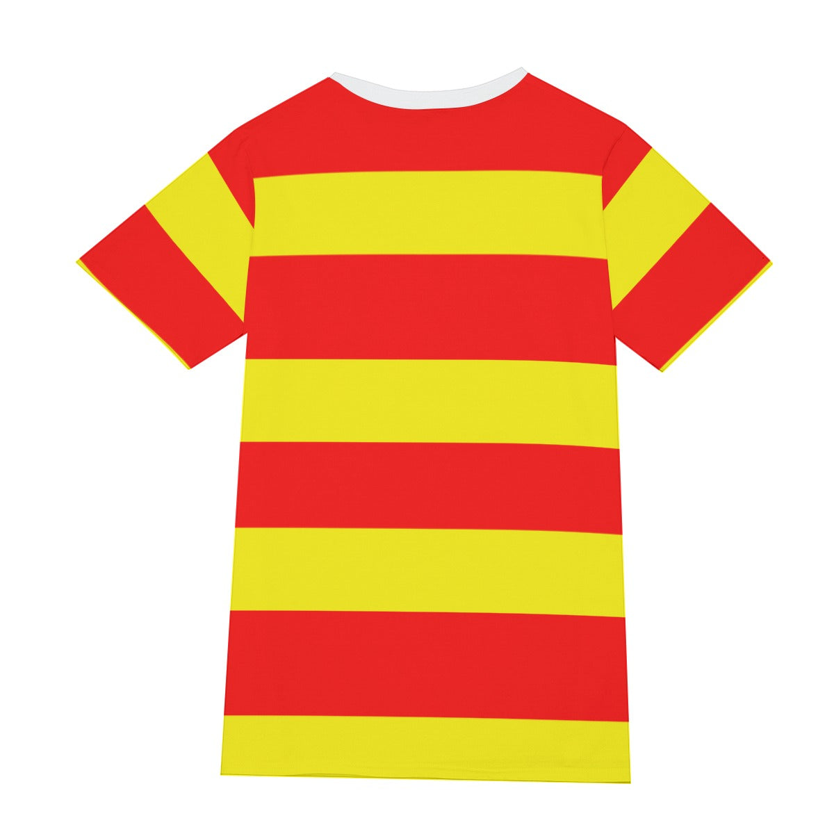 Red & Yellow Striped Tee | 190GSM Cotton