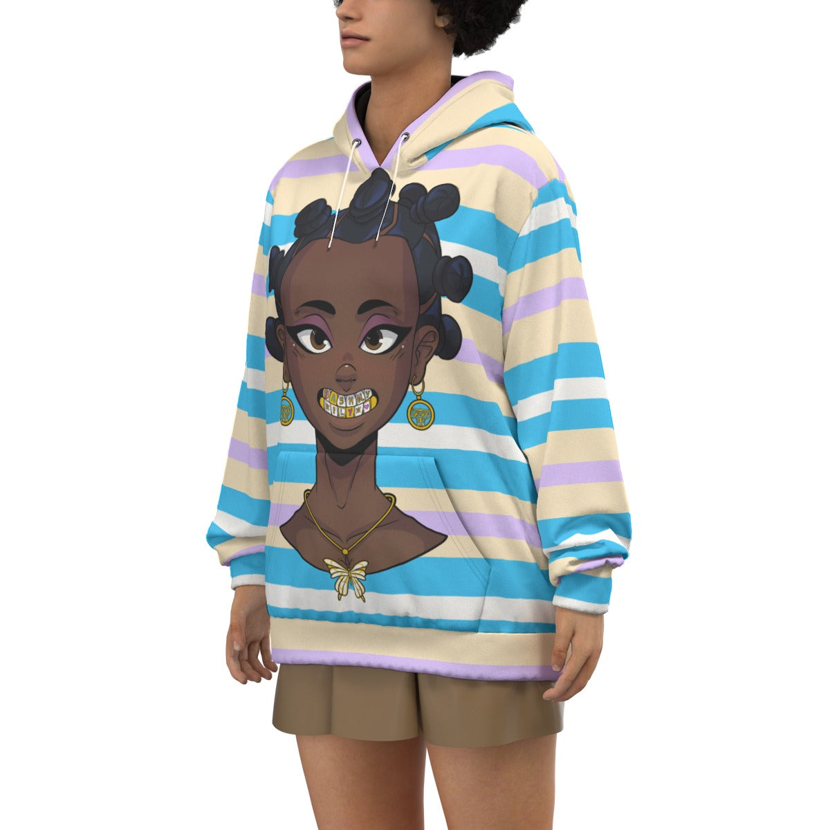 Bantu Baddie AOP Hoodie | 310GSM Cotton