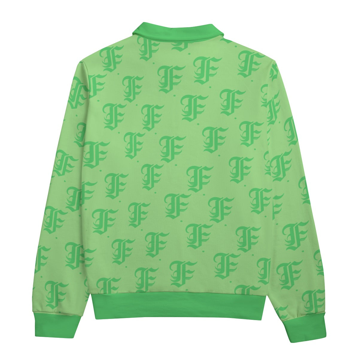 FFMintGreen Heavyweight Zip-Up Polo | 310GSM Cotton