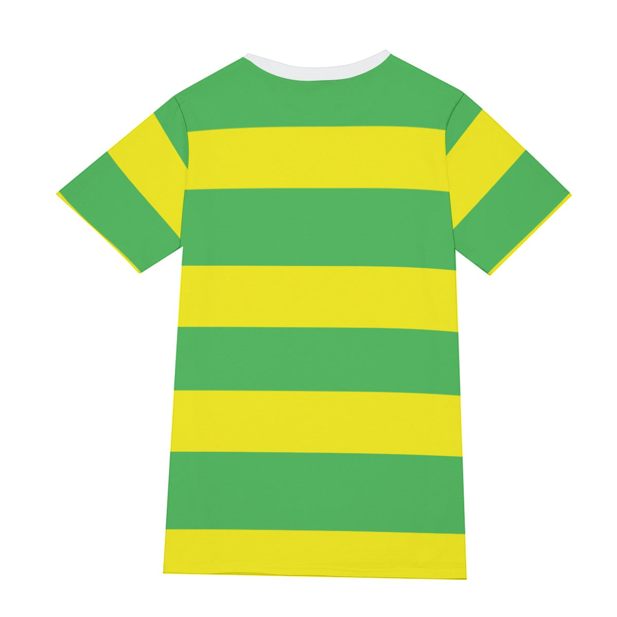 Green & Yellow Striped Tee | 190GSM Cotton