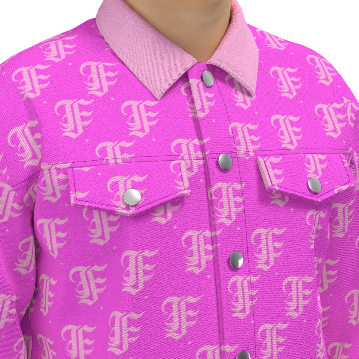 FFPink Trucker Jacket | 245GSM Cotton