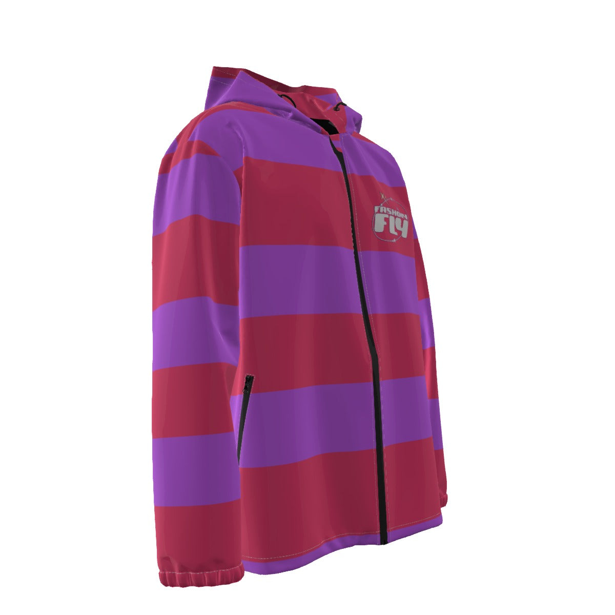 Pink & Purple Striped | Windbreaker