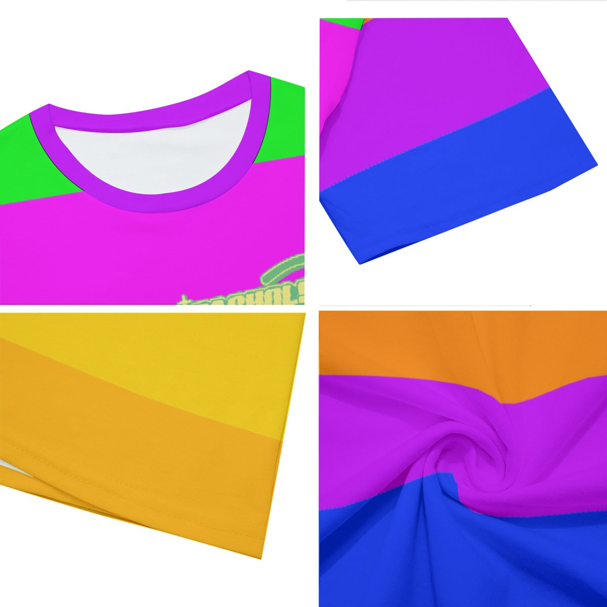 Neon Striped Tee | 190GSM Cotton