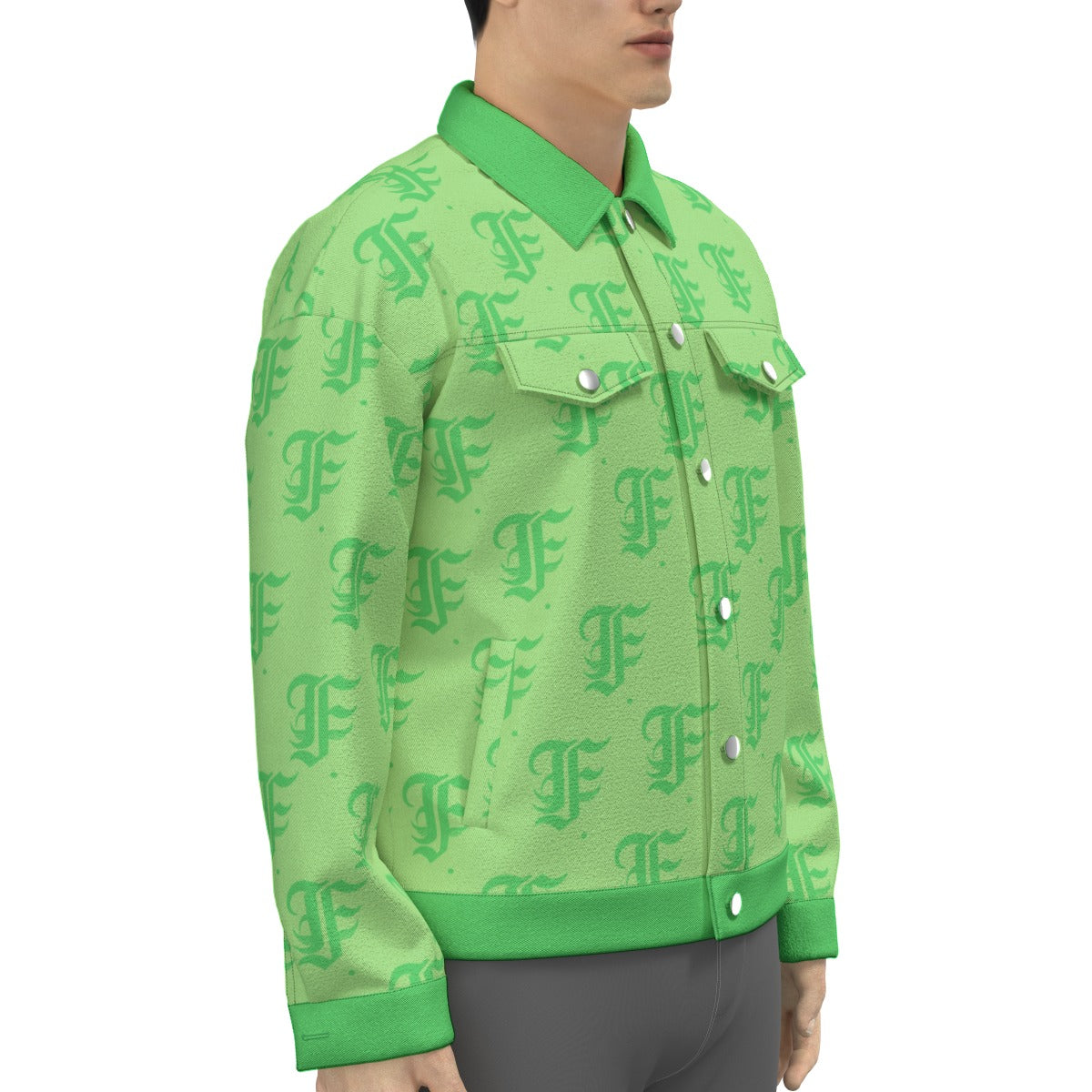 FFMintGreen Trucker Jacket | 245GSM Cotton