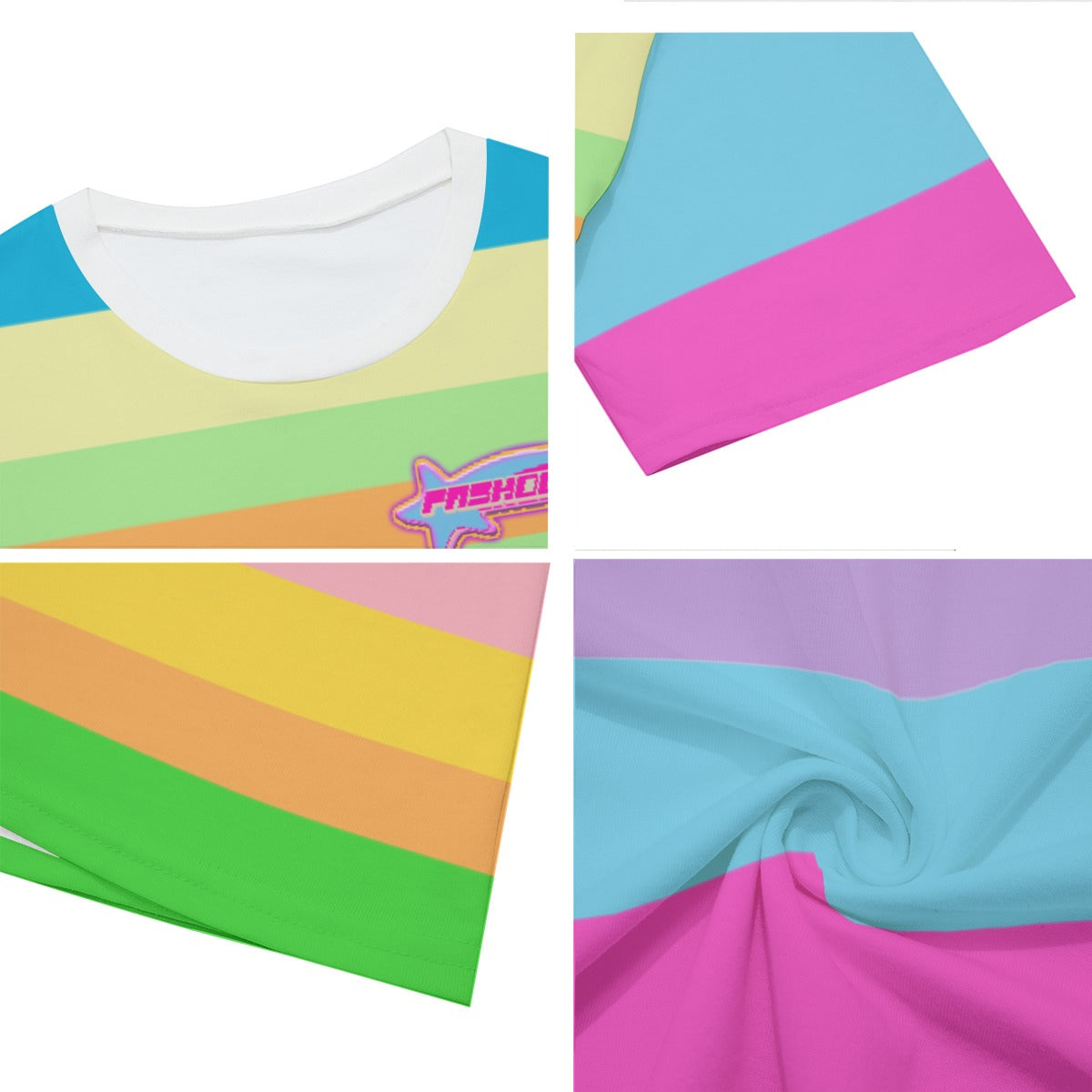 Pastel Striped Tee | 190GSM Cotton