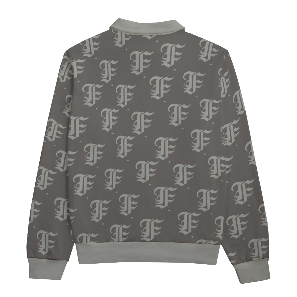 FFGrey Heavyweight Zip-Up Polo | 310GSM Cotton