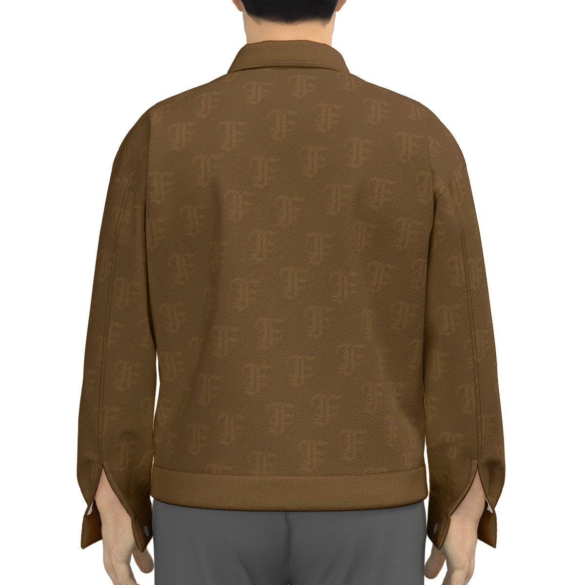 FFBrown Trucker Jacket | 245GSM Cotton