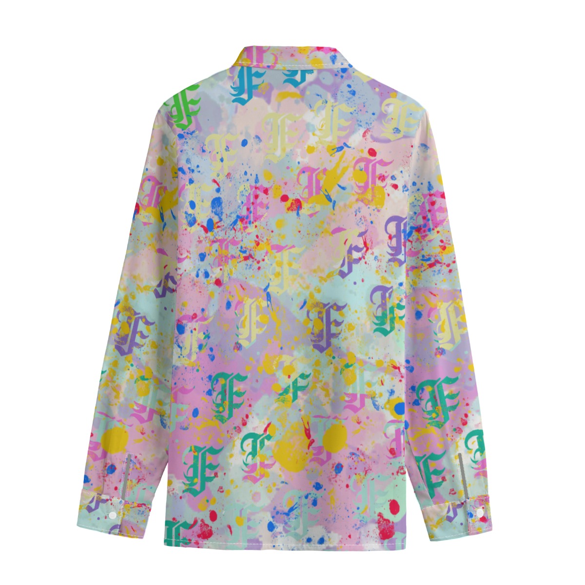 FFPastelSplatta Button-Up |115GSM Cotton poplin