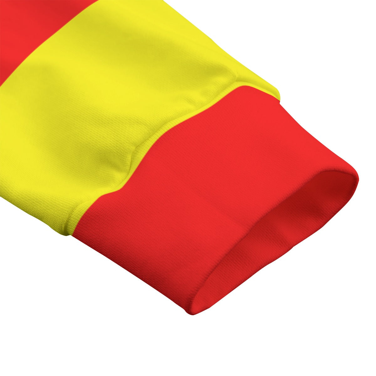 Red & Yellow Striped Heavyweight Zip-Up Polo | 310GSM Cotton