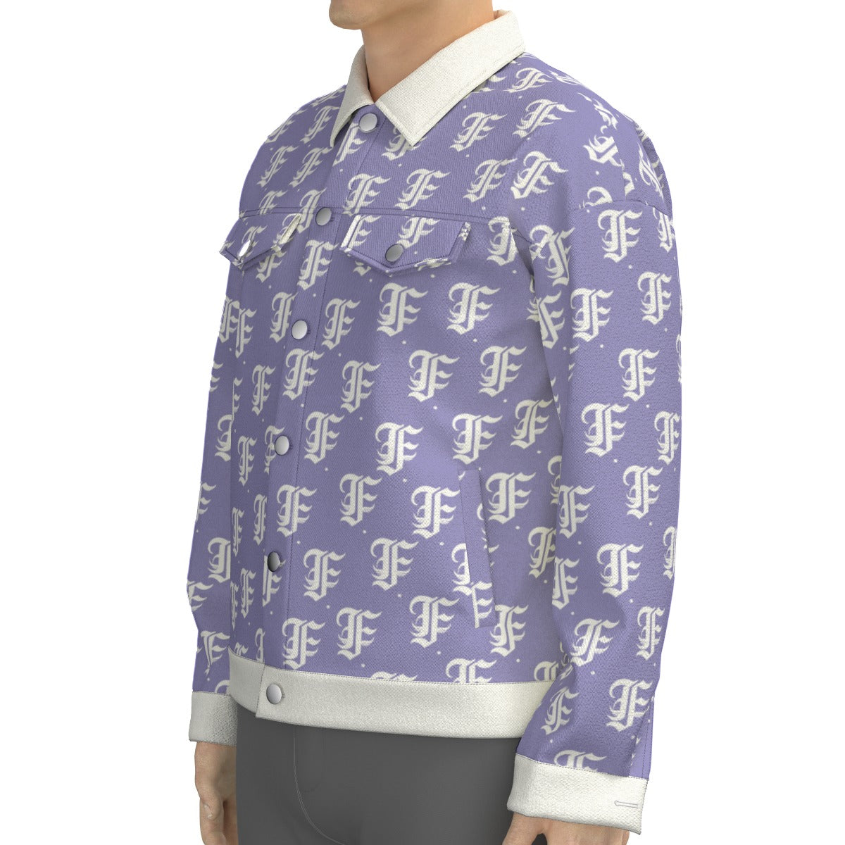 FFLavender Trucker Jacket | 245GSM Cotton