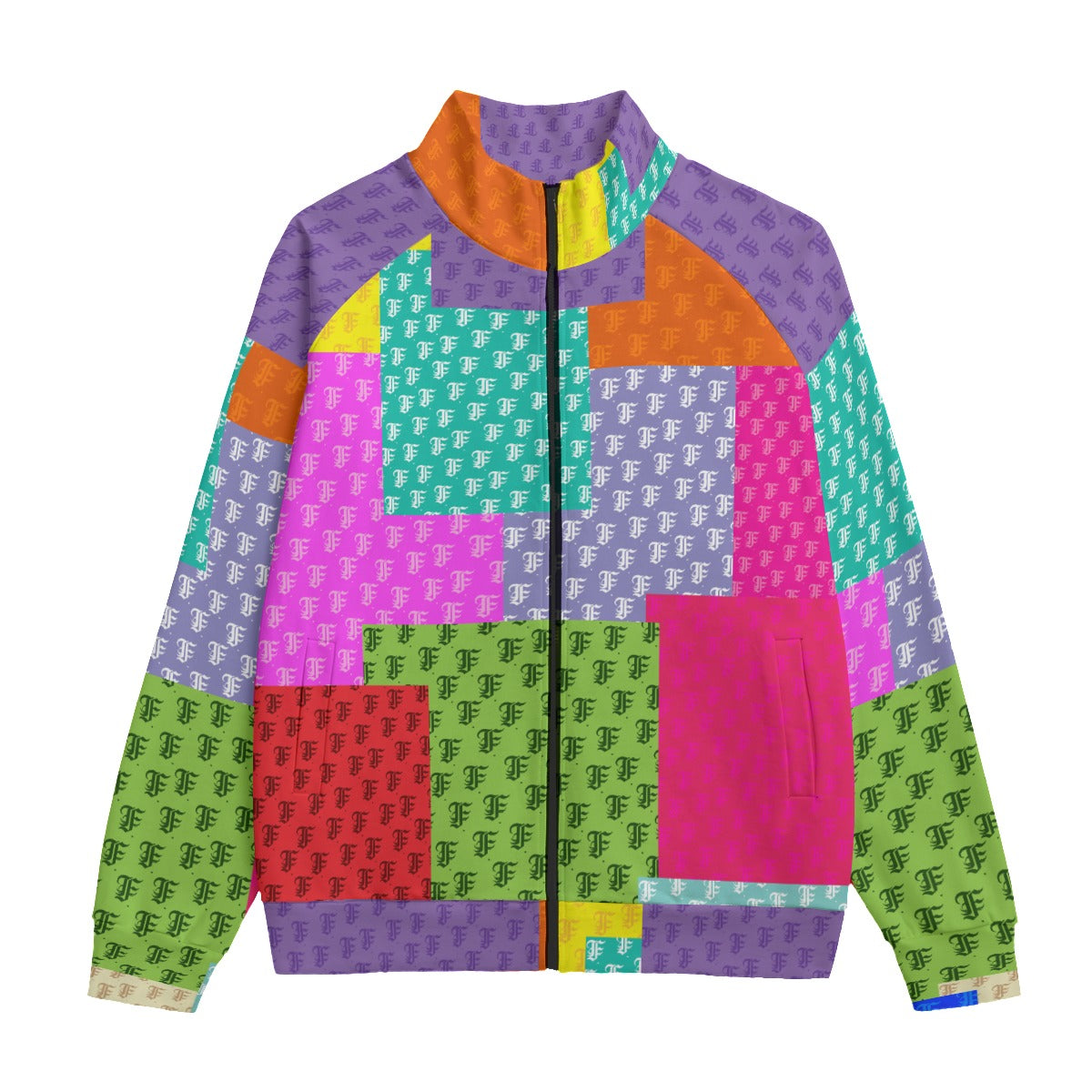 FFMulti-Color Patchwork Zip-up | 310GSM Cotton
