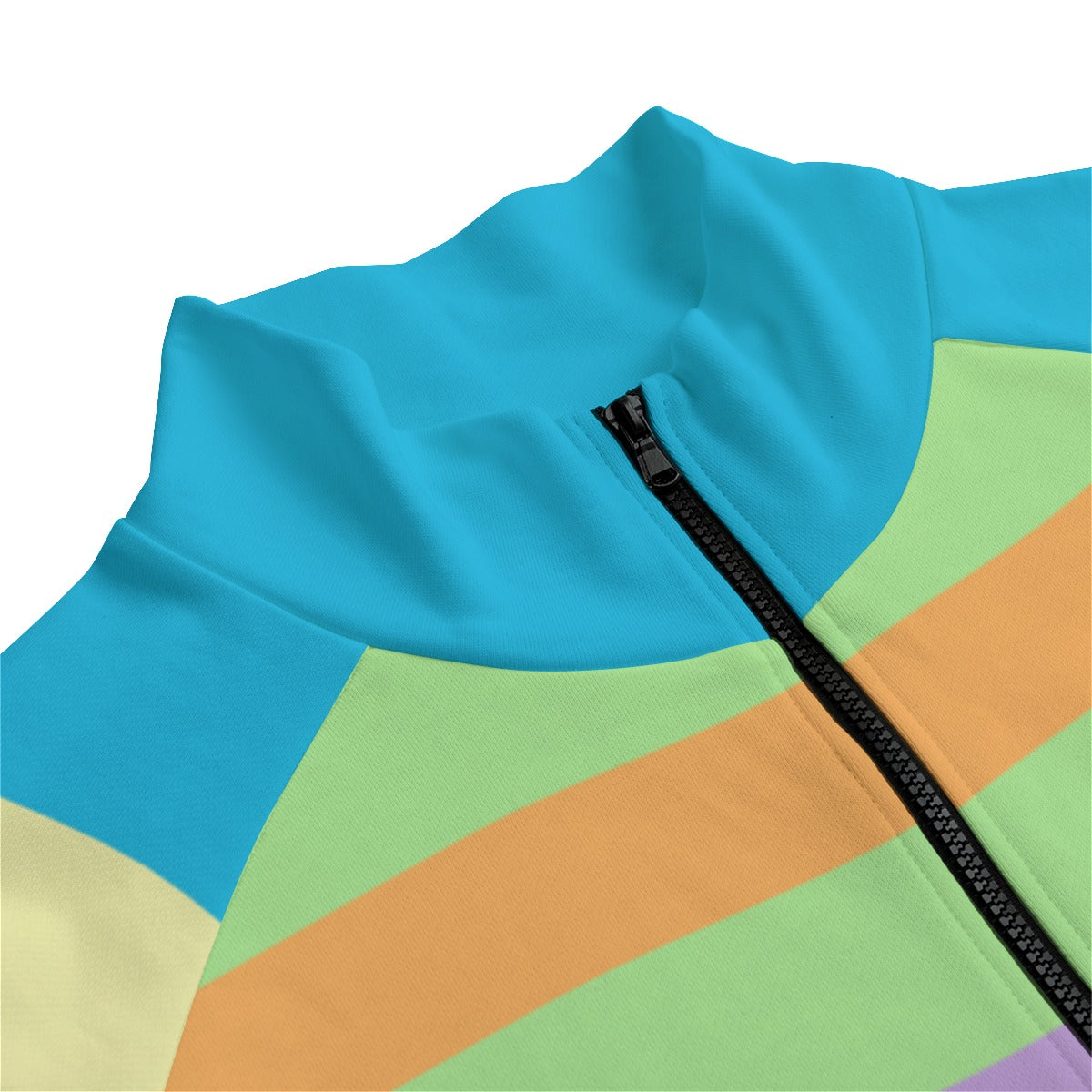PastelStripped Zip-up | 310GSM Cotton
