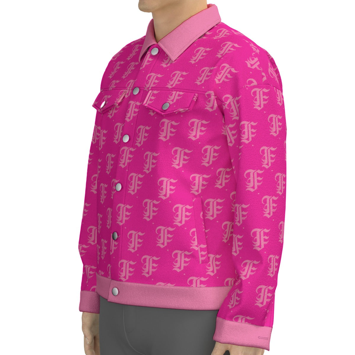FFHotPink Trucker Jacket | 245GSM Cotton