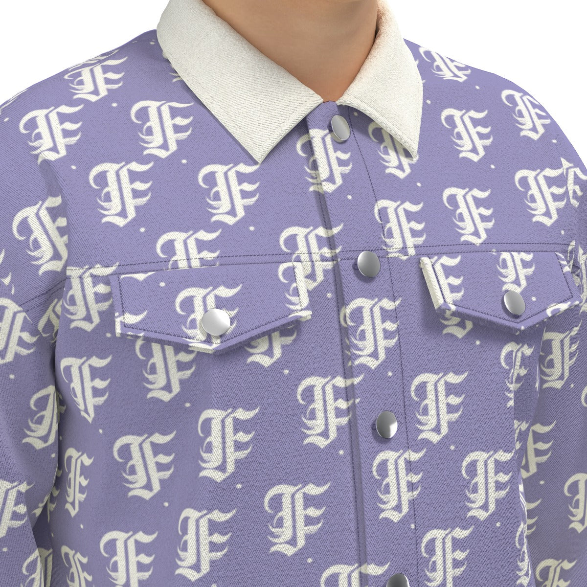 FFLavender Trucker Jacket | 245GSM Cotton